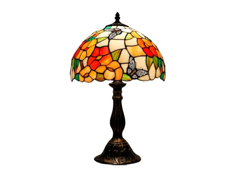 Tiffany Style Stained Glass Butterfly Table Lamp For Living Room Bedroom image number 0