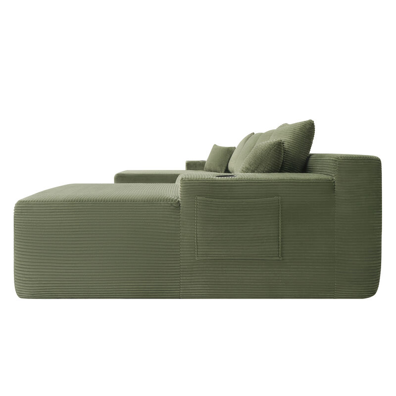 Mernri 126" Cloud Sectional Sofa image number 8