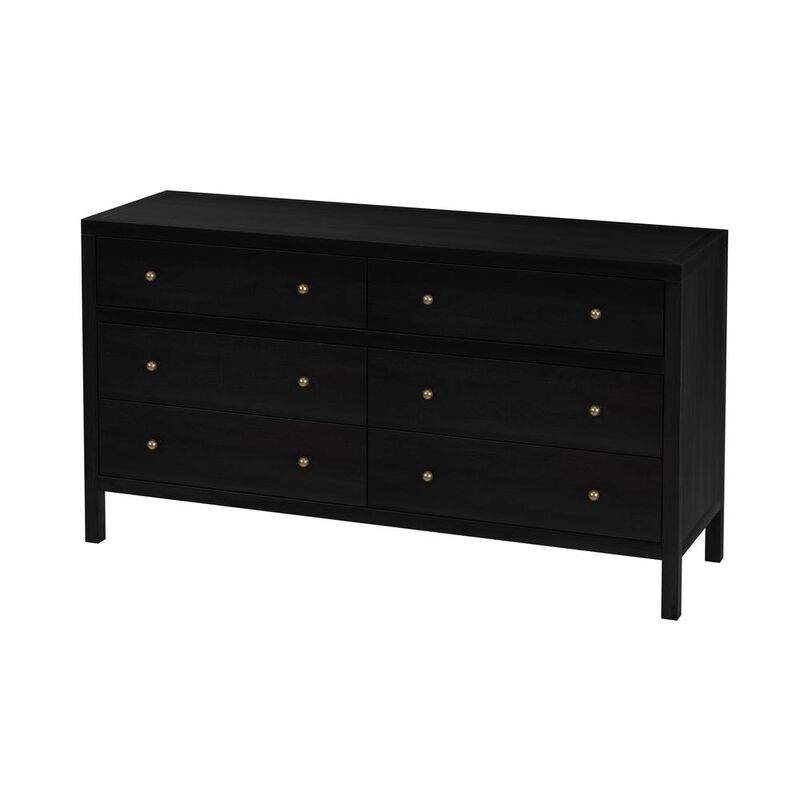 Butler Specialty Nora 6-Drawer Dresser, Coffee image number 0