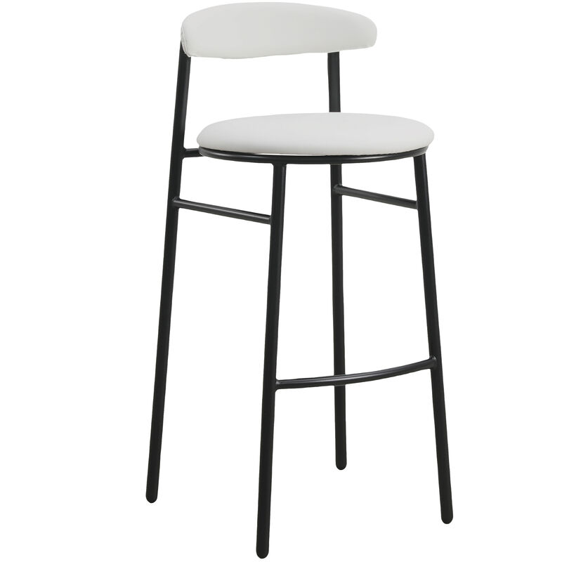 LeisureMod Lume Collection Modern Bar Stool