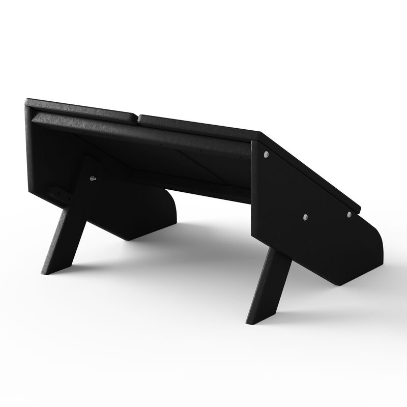 WestinTrends Modern HDPE Plastic Folding Patio Adirondack Ottoman