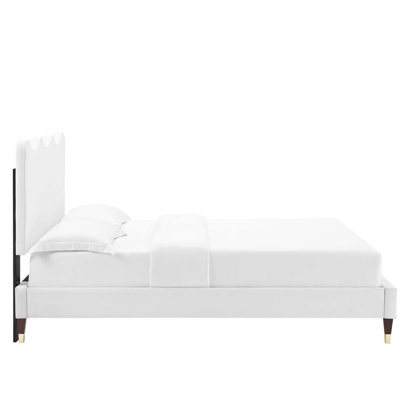 Modway - Current Performance Velvet Full Platform Bed image number 2