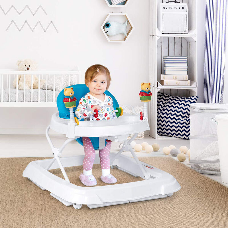 Removable Folding Portable Baby Walker for Easy Storage and Baby Mobility Training