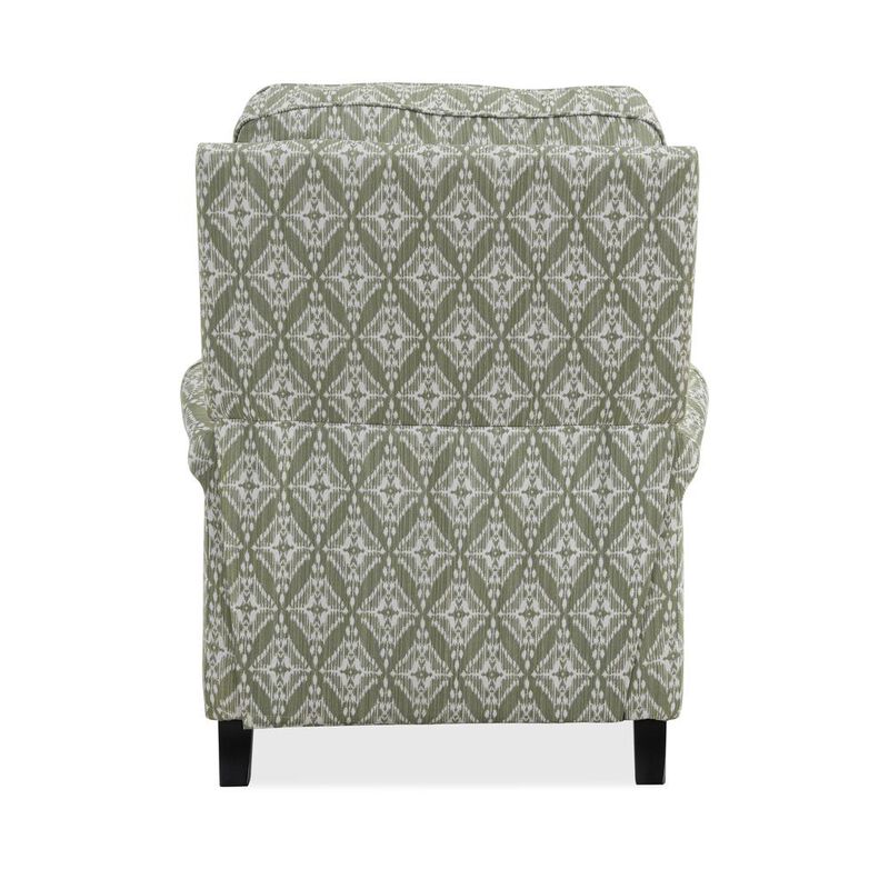 ProLounger Pushback Recliner in Pistachio Green Diamond Medallion Print