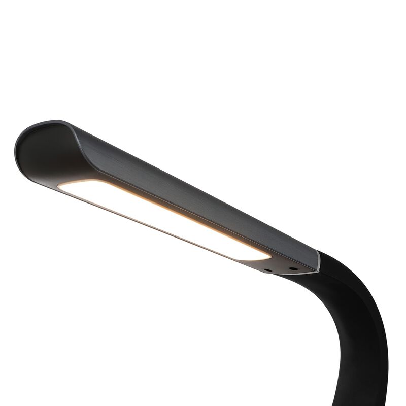 Milton Aluminum Contemporary Minimalist Adjustable Head Dimmable USB Charging LED Task Lamp