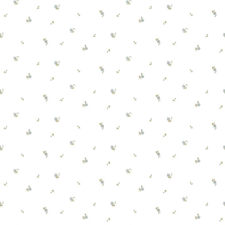Blooming Garden Floral Blue Wallpaper 8375