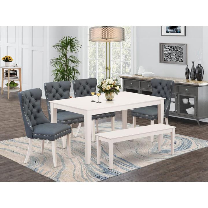 East West Furniture 6 Piece Dining Room Set