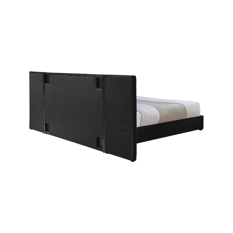 Meridian Furniture Pablo Black Velvet King Bed