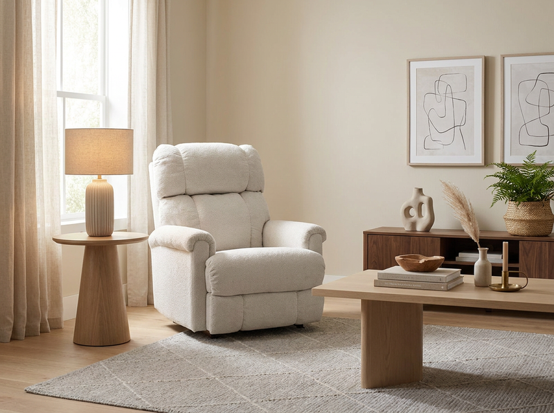 Pinnacle Oatmeal Power Recliner image number 1