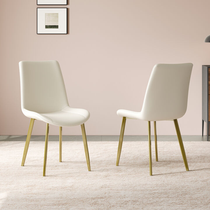 GOODSILO Modern Industrial Design Dining Chairs Set of Four with Ergonomic Comfort