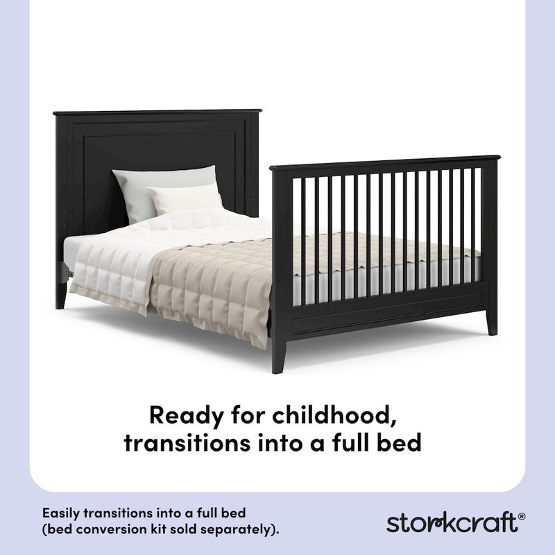 Solstice 5-in-1 Convertible Crib - White image number 8