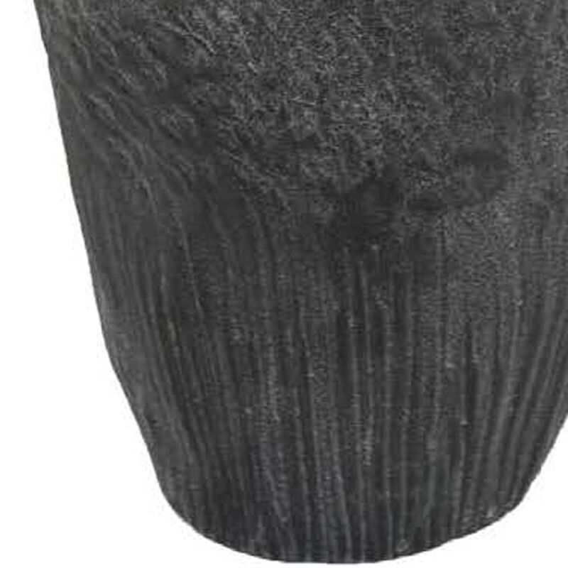 Cior Decorative Vase, Coral Shape, 18 Inch Gray and Brown Ceramic