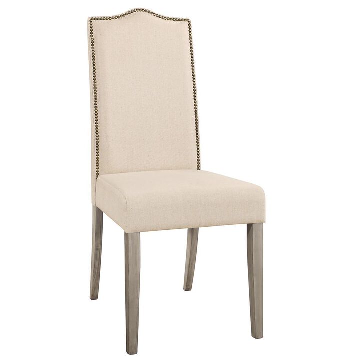 Carolina Living Romero Parson Chair - Weathered Gray - Linen Upholstery
