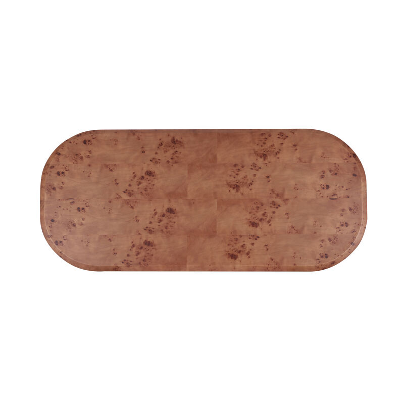 Gladyss Honey Burl Dining Table image number 7