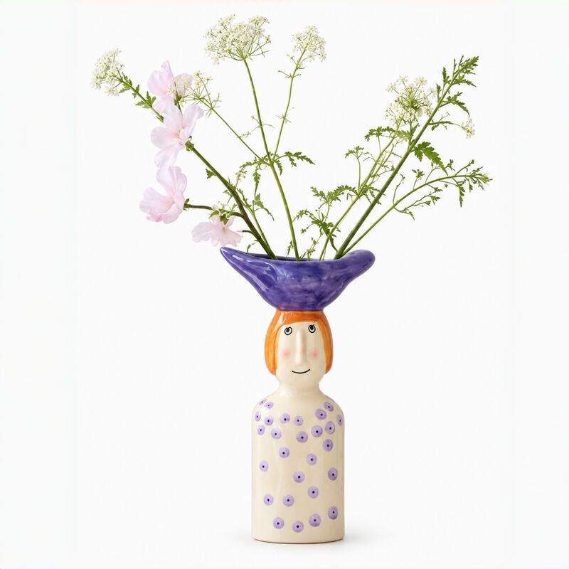 Couple Ceramic Flower Vase image number 0