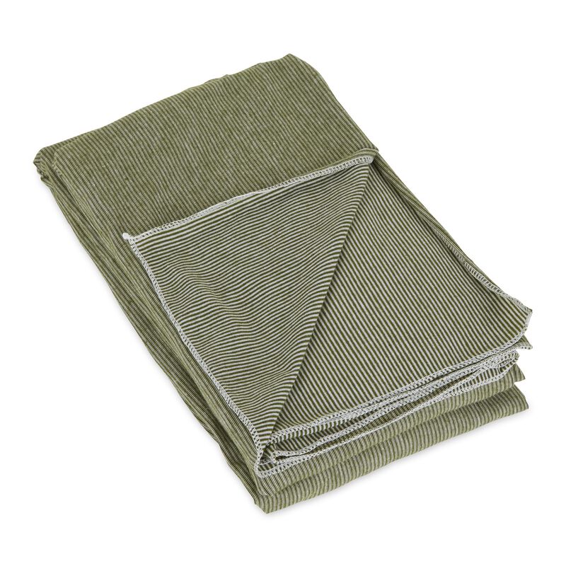 Bucky Jersey Stripe - Blanket Scarf - Olive Stripe