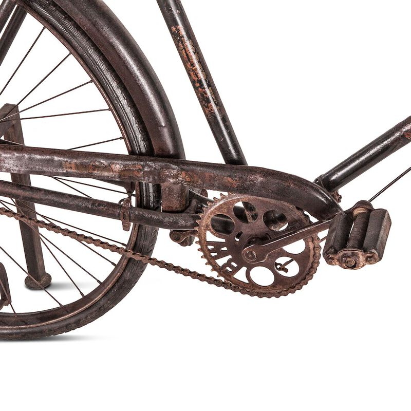 World Interiors Paxton Reclaimed Teak Bicycle Console