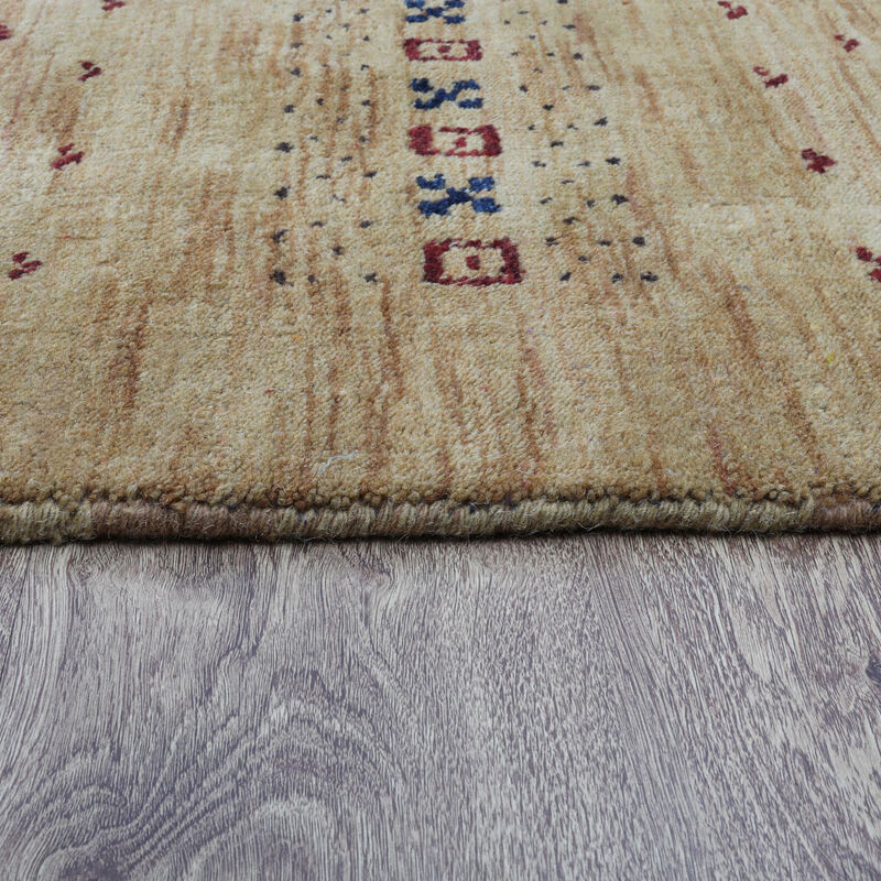RUGSOTIC CARPETS HAND KNOTTED LOOM WOOL ECO-FRIENDLY AREA RUGS  - High Pile Thick Handmade Anti Skid Area Rugs for Living Room, Bed Room (L00585) image number 4