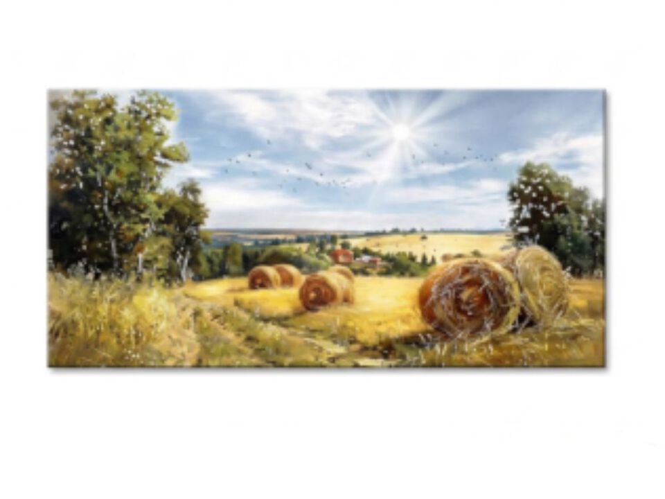 Framed Wall Decor Living Room Canvas Art Bedroom Inspiration Country Field