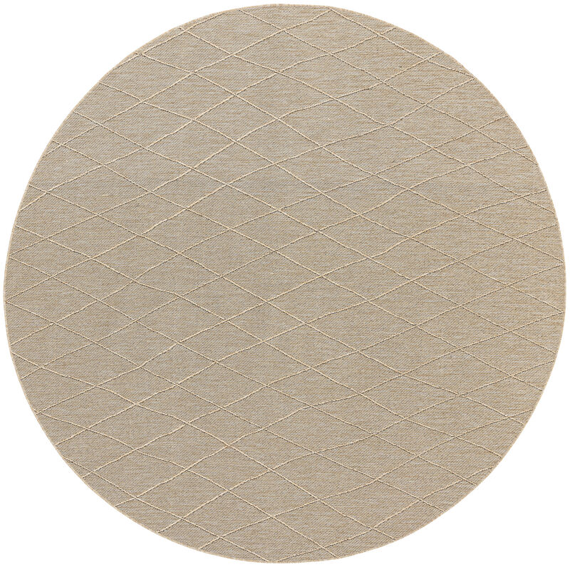 Washable Solutions WSL01 Natural 8' x Round Rug