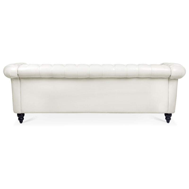 Rolled Arm Chesterfield 3 Seater Sofa image number 6
