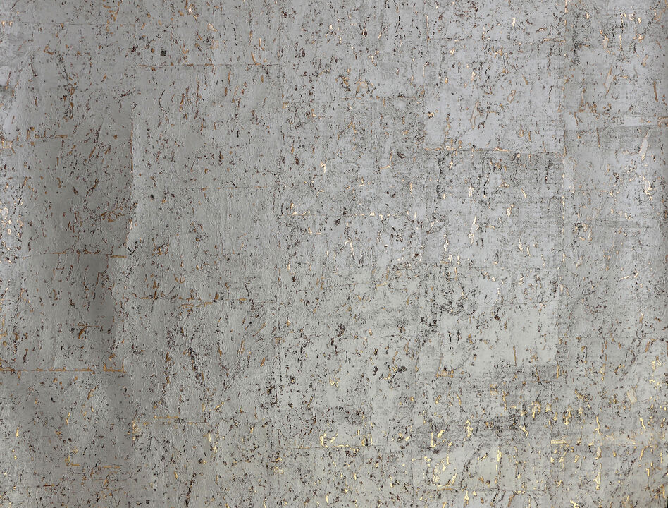 Cork Warm Silver Wallpaper