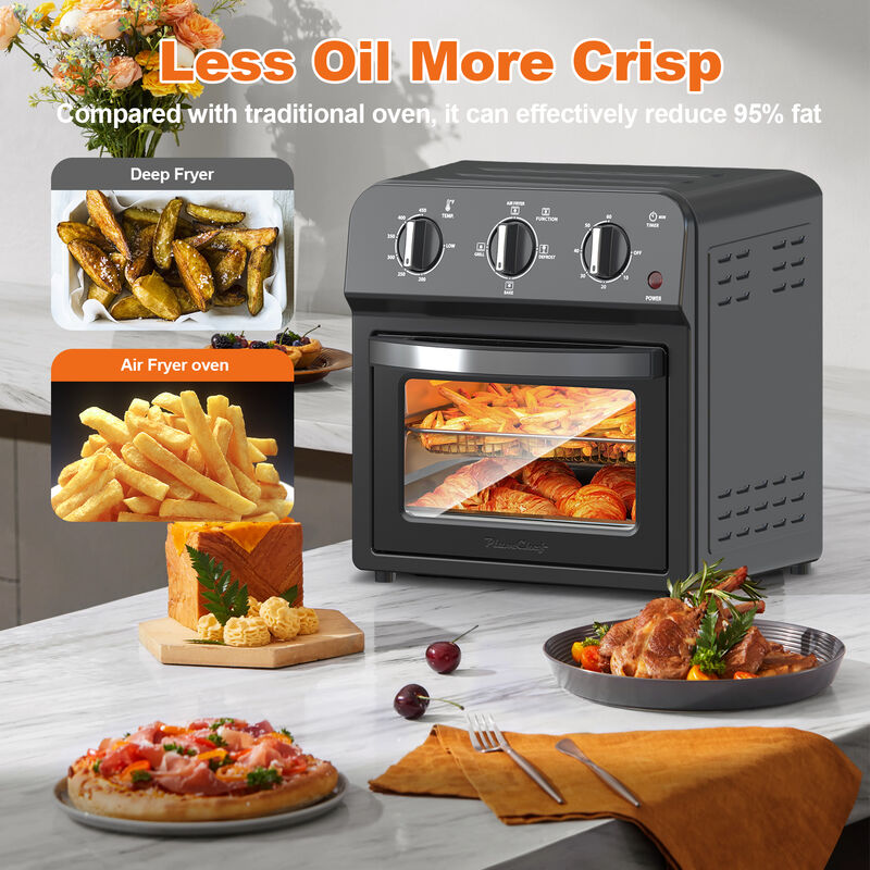 13 QT Family Size Air Fryer Toaster Oven Combo, 360&deg; Hot Air Circulation, Multifunctional Convection Countertop Oven image number 3