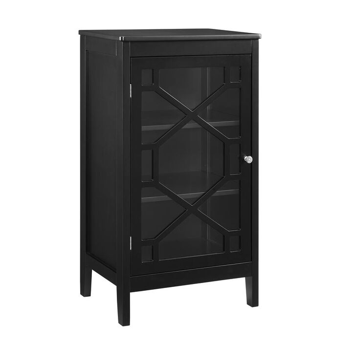 Linon Fetti Black Small Cabinet