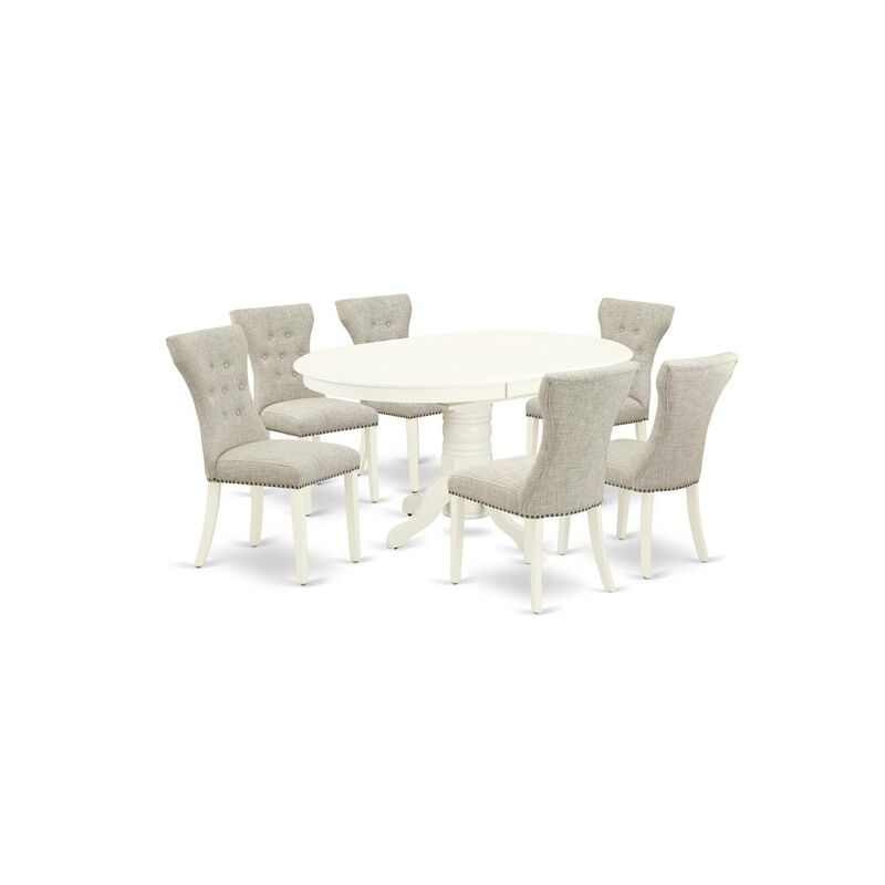 Dining Room Set Linen White