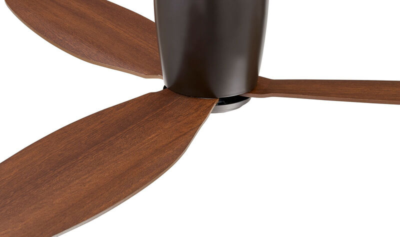 Lucci Air Radar 52" Flush Mount DC Ceiling Fan with Remote, Oil Rubbed Bronze Low Profile Ceiling Fan image number 4