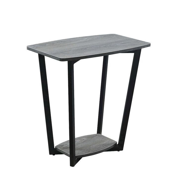 Convenience Concepts Graystone End Table with Shelf