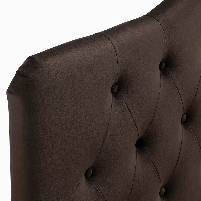 Annabel Stain-Resistant Performance Velvet Full Headboard image number 5