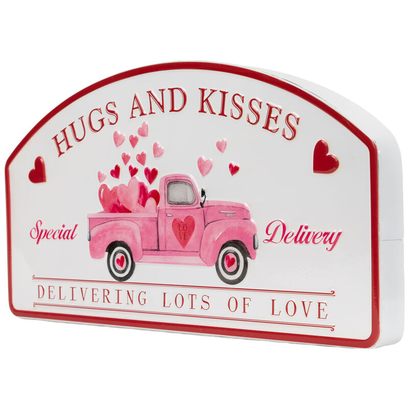 Hugs and Kisses Valentine's Day Wall Sign - 18"
