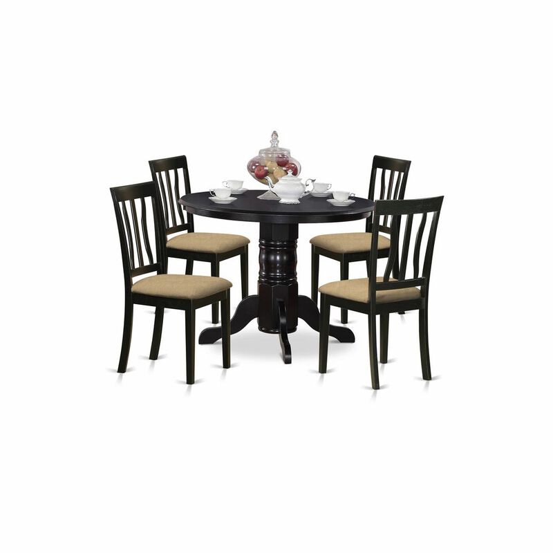 5 Pc Dining room set- Dinette Table and 4 Kitchen Dining Chairs