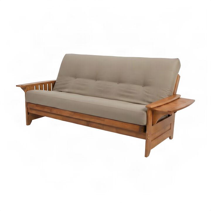 Phoenix Frame-Barbados Finish-Suede Peat Mattress