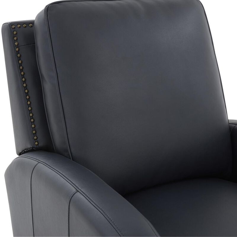 Comfort Pointe James Midnight Blue Faux Leather Push Back Recliner