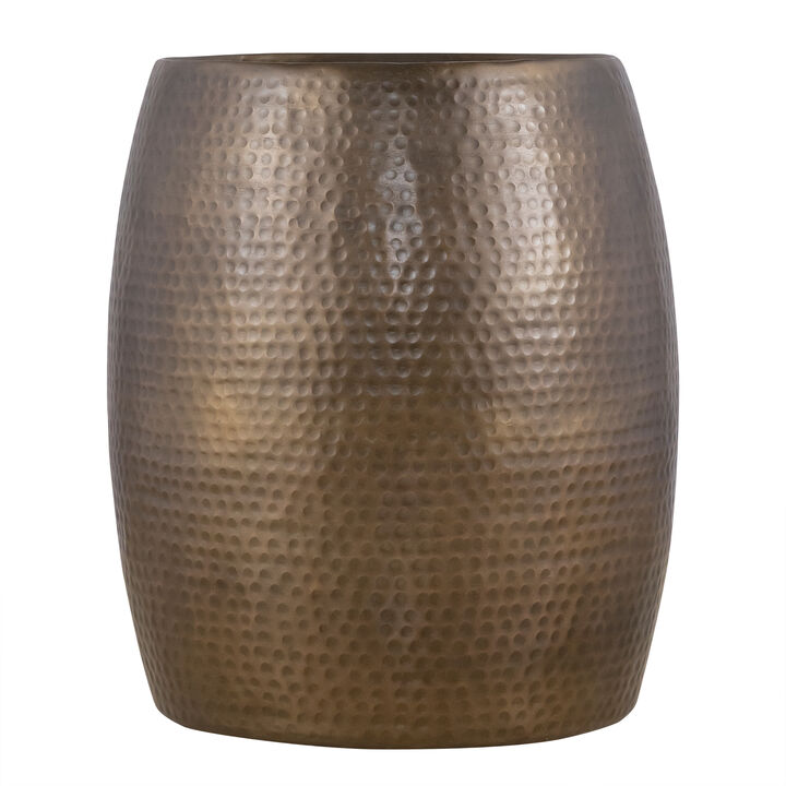 Perravique Gold Hammered End Table