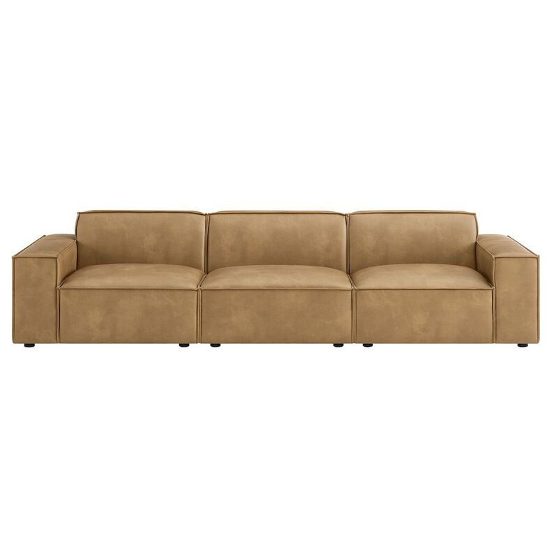 Restore 3-Piece Vegan Leather Modular Sofa Set image number 5
