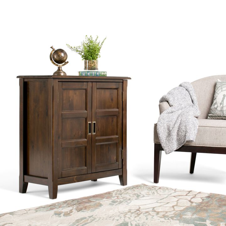 Dimkuf Transitional Solid Wood Accent Storage Cabinet