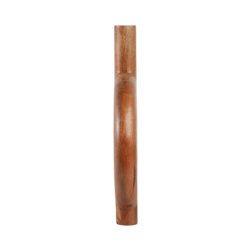 18x14" Donut Shaped Wood Vase image number 3