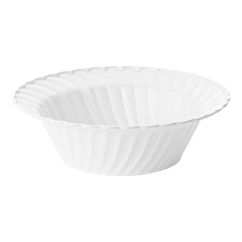 5 oz. White Flair Plastic Dessert Bowls (180 Bowls) image number 0