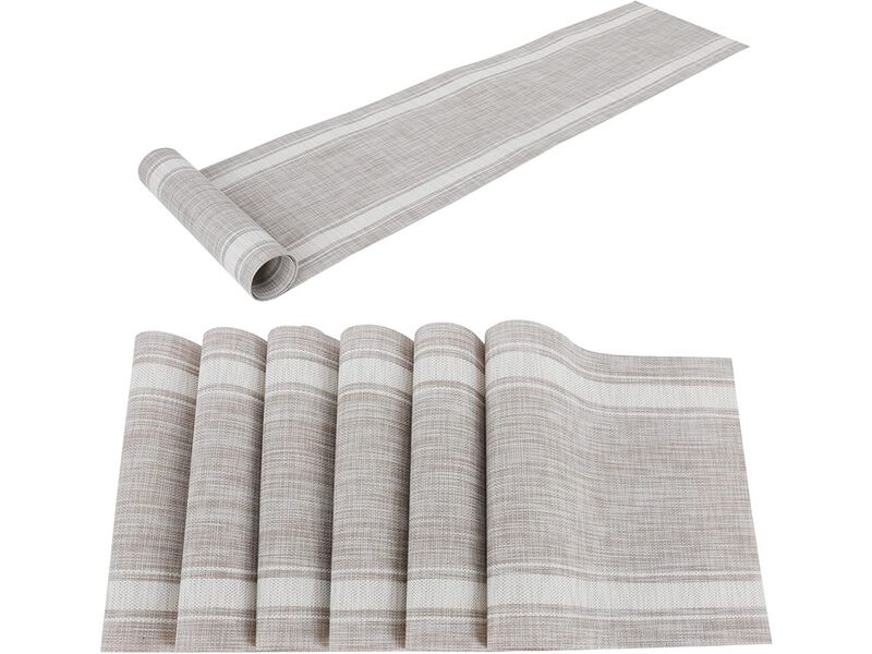 Placemats Set of 6 and Table Runner Set image number 2