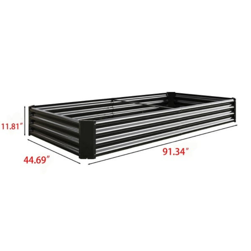 Raised Garden Bed Kit Metal Planter for Flowers Vegetables and Herbs