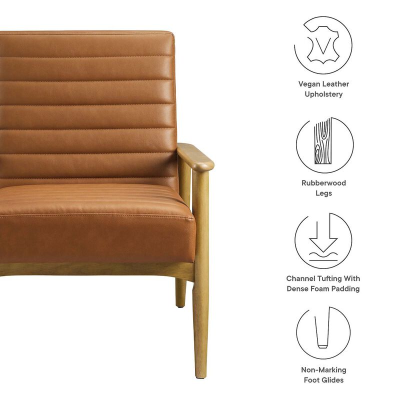 Jensen Vegan Leather Accent Chair image number 1