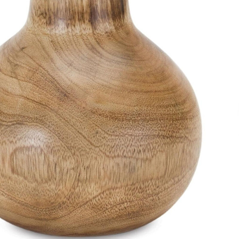 HomeRoots Set of Three Natural Wood Bud Table Vases image number 2