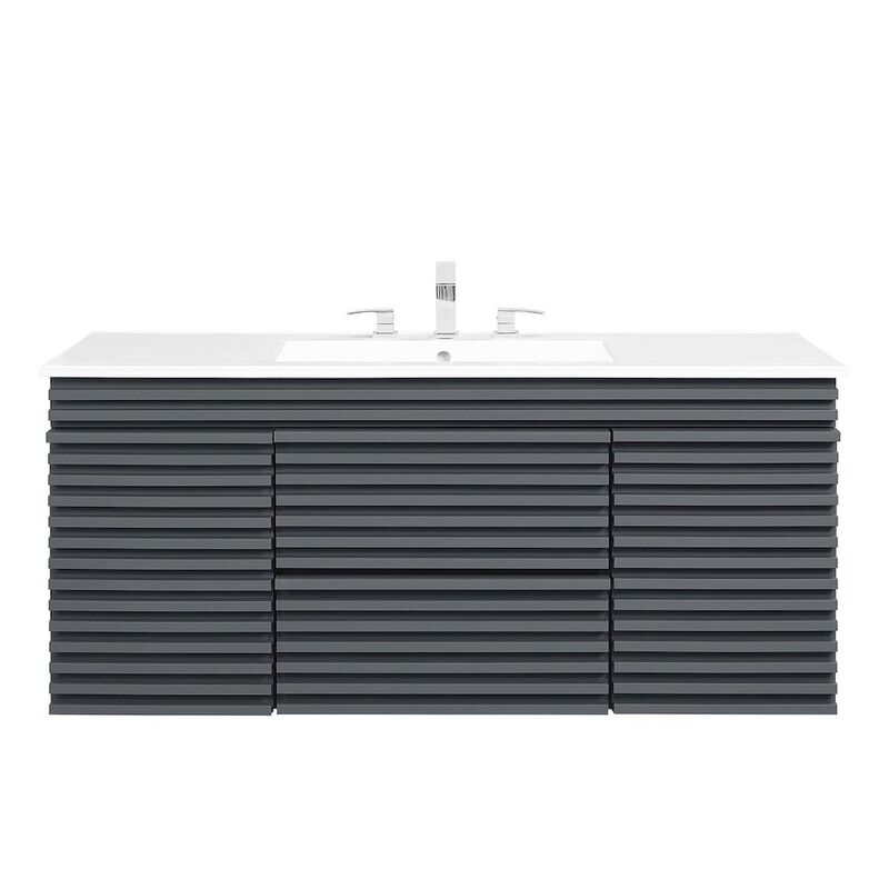 Render 48" Wall-Mount Bathroom Vanity image number 4