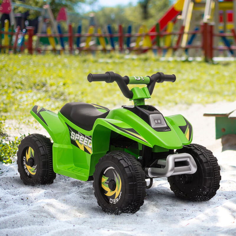 BreeBe 6V Kids ATV 4-Wheeler Ride on Car, Electric Motorized Quad Battery Powered Vehicle with Forward/Reverse Switch image number 1