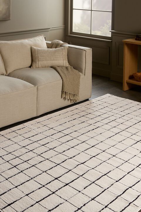 Jaida Align Ivory 8'10" x 12' Rug by Label J x Jaipur Living