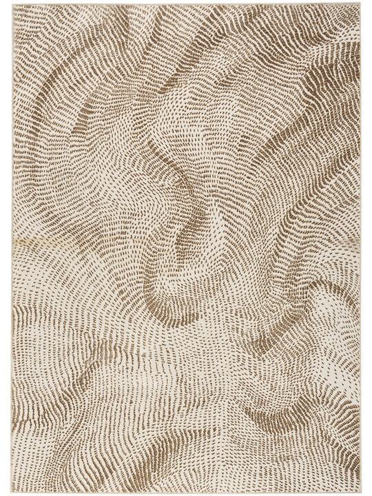 Central Park West CEP01 Beige/Brown 6' x 9' Rug