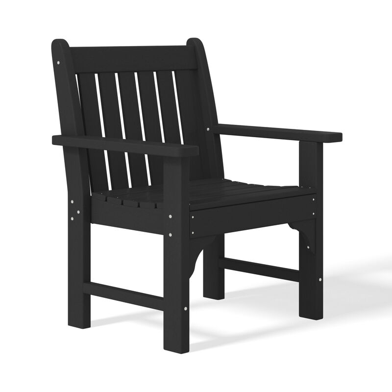 WestinTrends Outdoor Patio HDPE Garden Dining Arm Chair